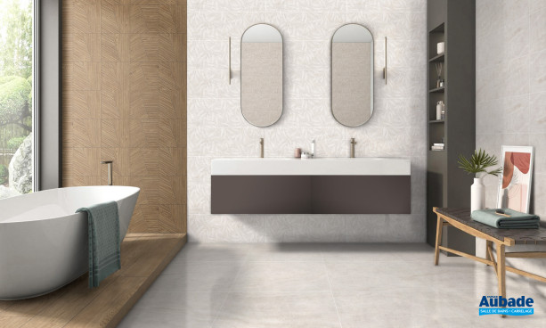 Collection Vichy par Azteca en coloris Gros et décor Laurier Gris