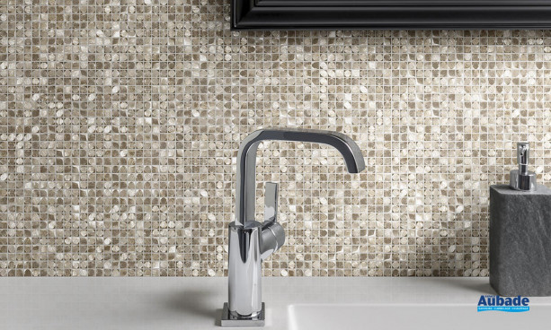 Collection Mosaïque Aluminium par BatiOrient en coloris Alu/Gris/Or