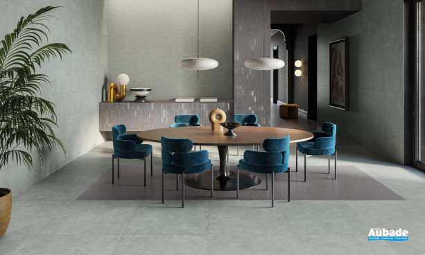 Collection Sixty par Emil Ceramica en coloris Salvia/Anthracite