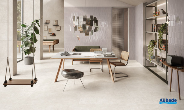 Collection Sixty par Emil Ceramica en coloris Talco/Cenere