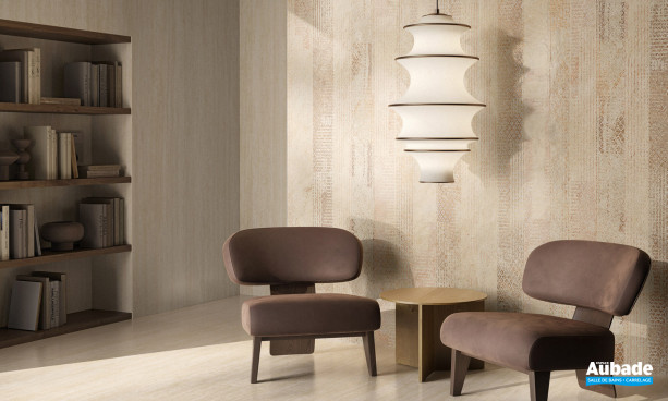 Collection Mythology par Fincibec Group en coloris Saturna Ivory et décor Anthos