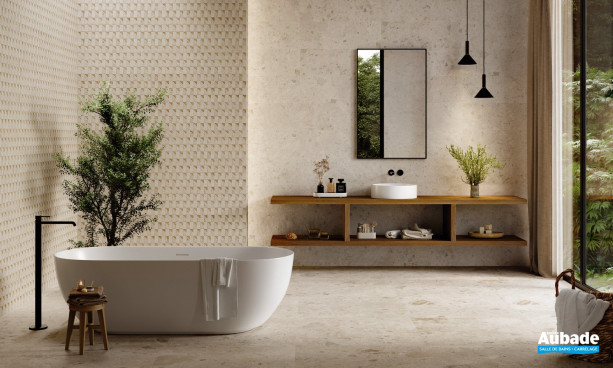 Collection Ambrosia par Ibero en coloris Beige et décor Art Sand