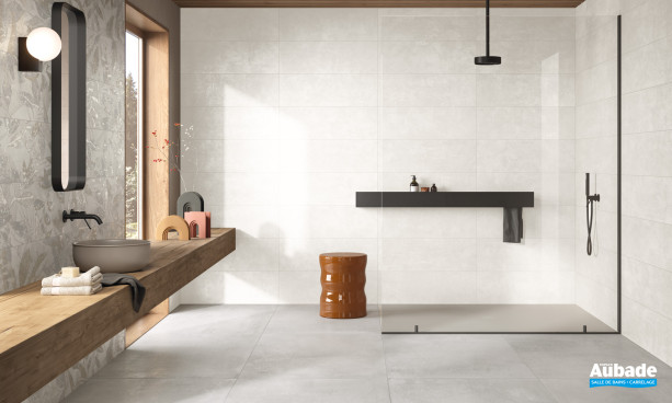 Collection Metal Wall par La Fenice en coloris Metal White et décor Botanica Mix