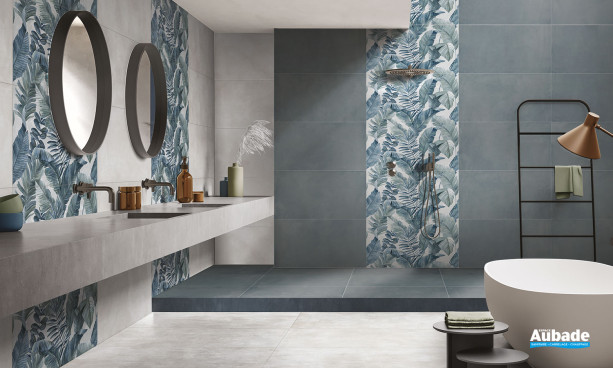 Collection Touch Evo par La Fenice en coloris Sky et décor Tropical Blue