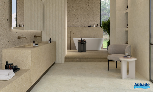 Collection Arkistyle par Marca Corona en coloris Arkistyle Clay et décor Arkistyle Shade Warm
