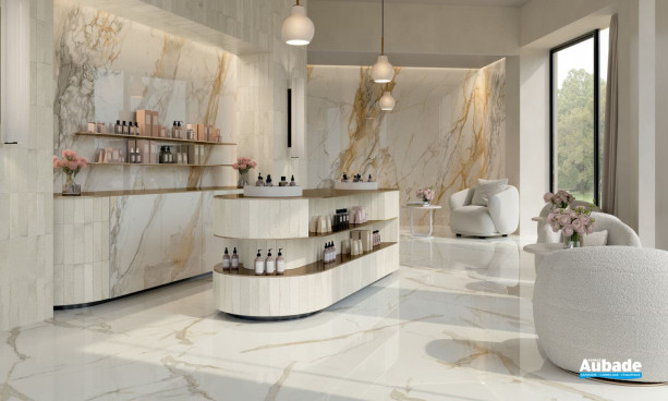 Collection Scultorea par Marca Corona en coloris Calacatta Vena Antica et Miniature
