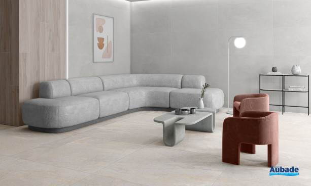 Collection Mainstone par Tau Ceramica en coloris Silver