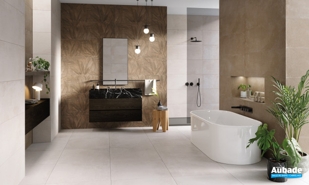 Collection Chrome par Metropol en coloris Beige, Cobre et décor Art Cobre