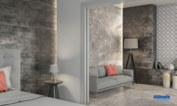 Collection Belcastel par Tau Ceramica en coloris Silver