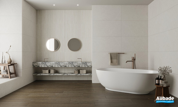 Collection Route par Tau Ceramica en coloris White et décor Main White