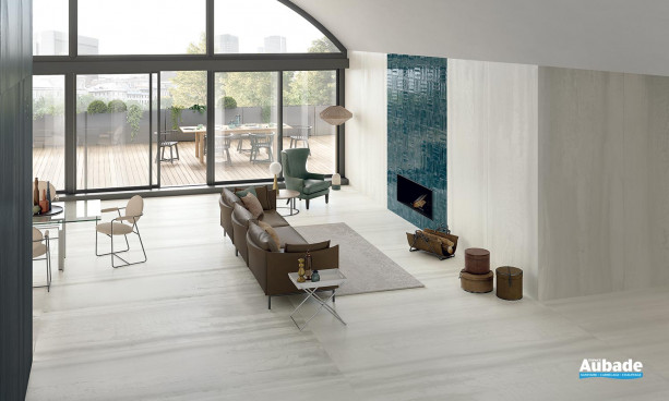 Collection Metallica par Viva Ceramica en coloris Steel White et Blue Brick Lux