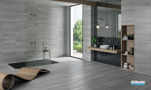 Collection Metallica par Viva Ceramica en coloris Steel, Steel Metalriddle et Black Brick Lux