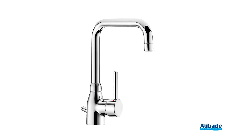 Mitigeur à bec tube orientable pour lavabo évier Delabie