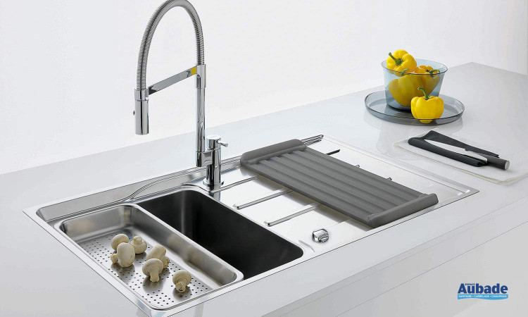 Evier inox Slimtop 2 bacs de FRANKE