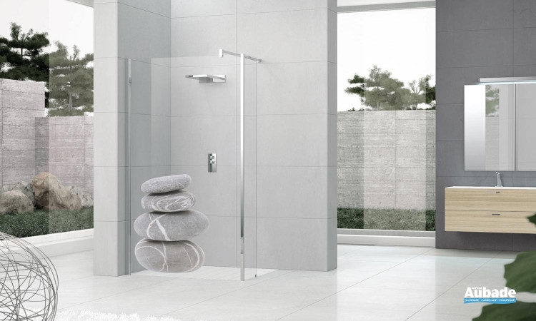 paroi de douche fixe novellini kuadra H6 in Art