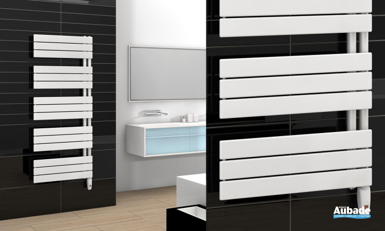 Radiateur sèche-serviettes Arborescence de Finimetal avec version sans soufflant coloris blanc