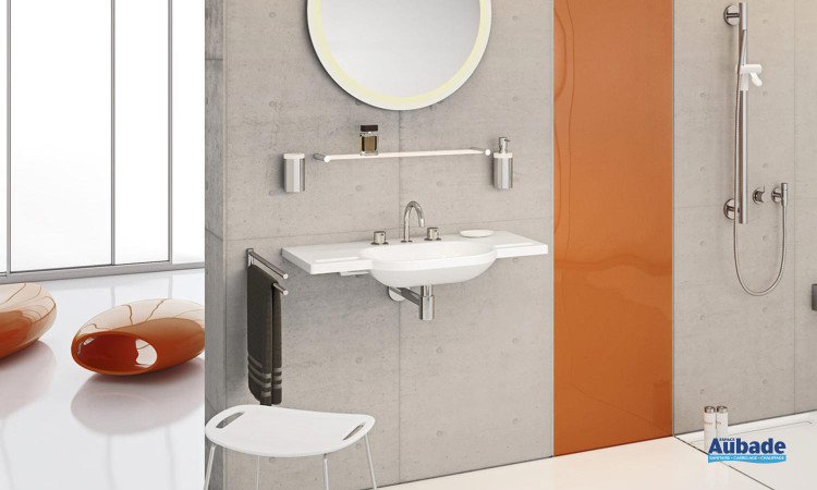 Accessoire PMR Lavabo en résine synthétique Système 162 de hewi