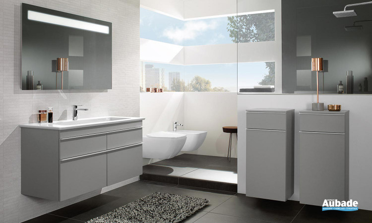 Meuble de salle de bain Venticello gris