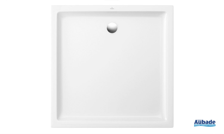 Receveur céramique carré antidérapant Villeroy & Boch O.novo Plus