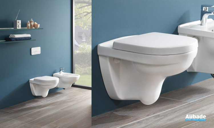 Pack WC avec cuvette suspendue sans bride O.novo DirectFlush de Villeroy & Boch