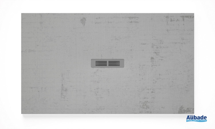 Receveur de douche Helios de Roca gris décapé aspect bois