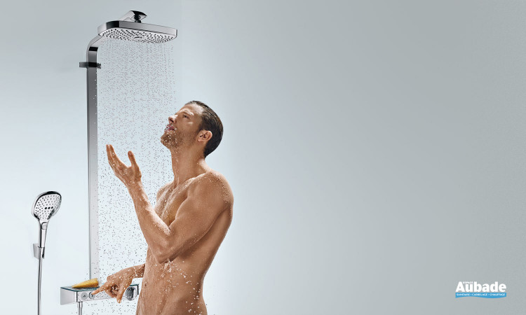 Robinetterie colonne de douche Showerpipe Raindance Select E 300 2jet de Hansgrohe