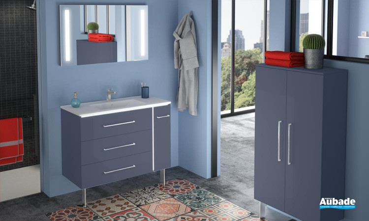 Meuble laque bleu d'Armor Brillant de Decotec