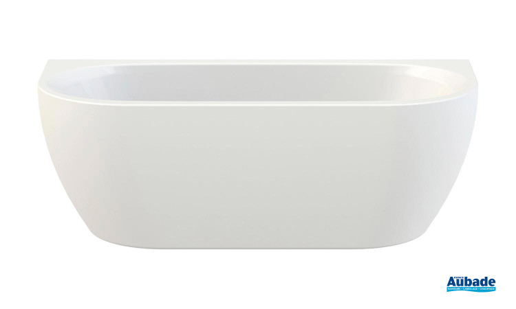 Baignoire demi-îlot monobloc en acrylique Derby Style version centrale par Vigour