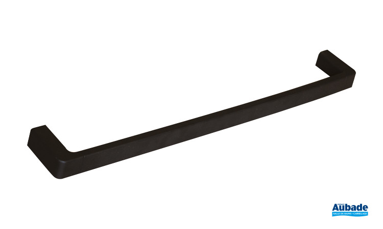 Porte-serviette 60 cm à fixer Derby Style<sup>2</sup> Noir mat de Vigour