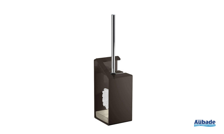 porte-brosse wc coloré Griffon en aluminium laqué, coloris noir