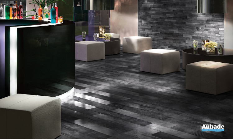 Carrelage noir Cerdomus Kendo 