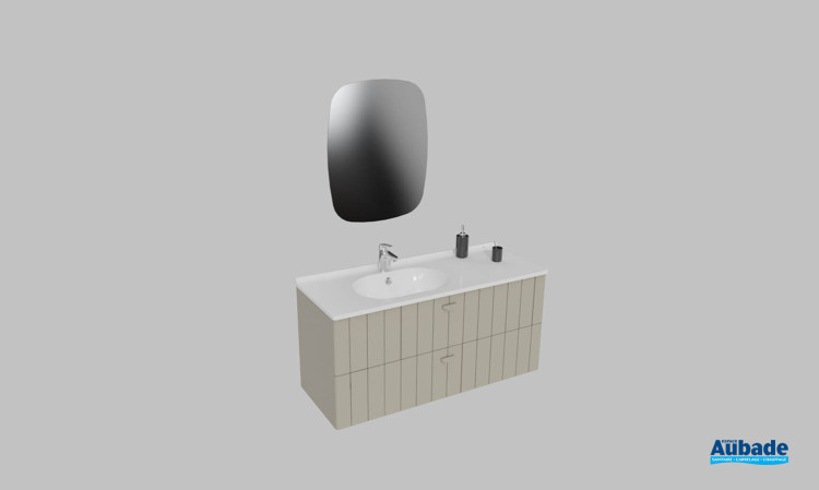 Meuble de salle de bains Dune d'Ambiance Bain, largeur 120 cm, coloris safari