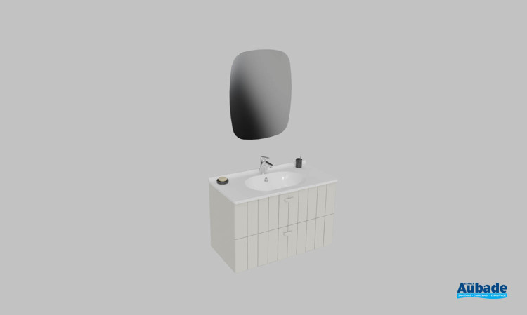 Meuble de salle de bains Dune d'Ambiance Bain, largeur 90 cm, coloris cashmere