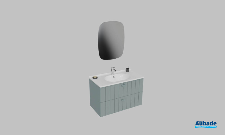 Meuble de salle de bains Dune d'Ambiance Bain, largeur 90 cm, coloris fjord