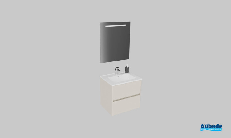 Meuble de salle de bains Elyps 2 d'Ambiance Bain, largeur 60 cm, coloris safari
