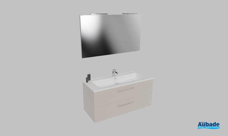 Meuble de salle de bains Vita d'Ambiance Bain, largeur 120 cm, coloris cashmere