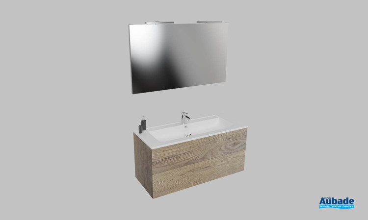 Meuble de salle de bains Vita d'Ambiance Bain, largeur 120 cm, coloris nebraska