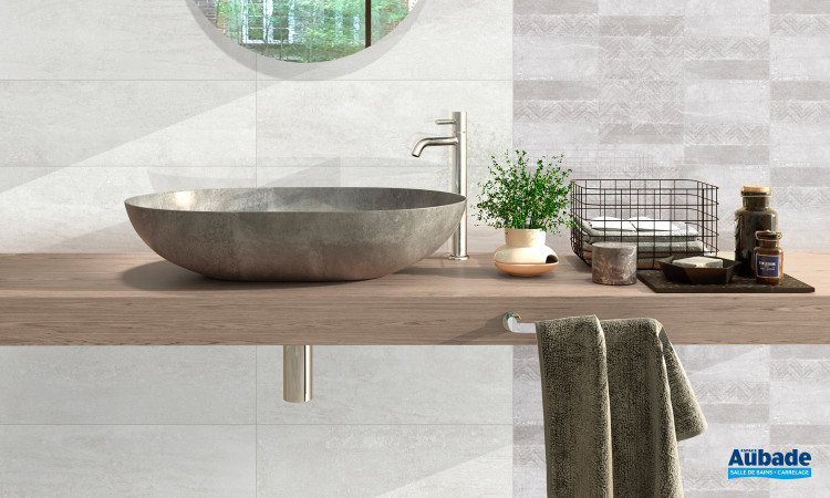 Collection Ground par Azteca en coloris Snow et décor Guess Grey