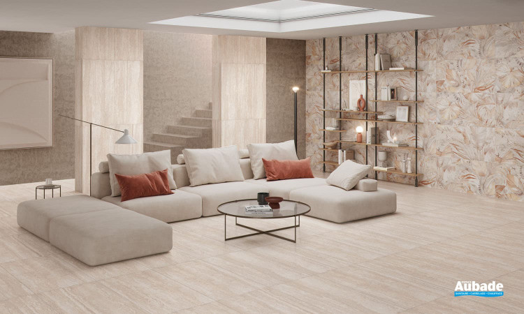 Collection Travertine Tivoli par Azteca en coloris Ivory