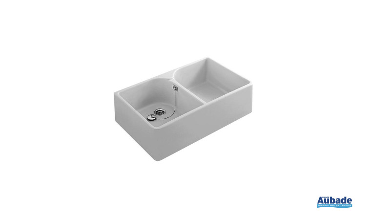 Timbre d’office double Targa Pro avec garniture trop plein Villeroy & Boch