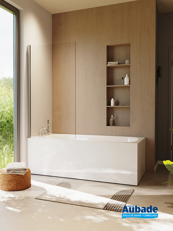 Pare-baignoire NPB3 Chromé de Atelier du bain