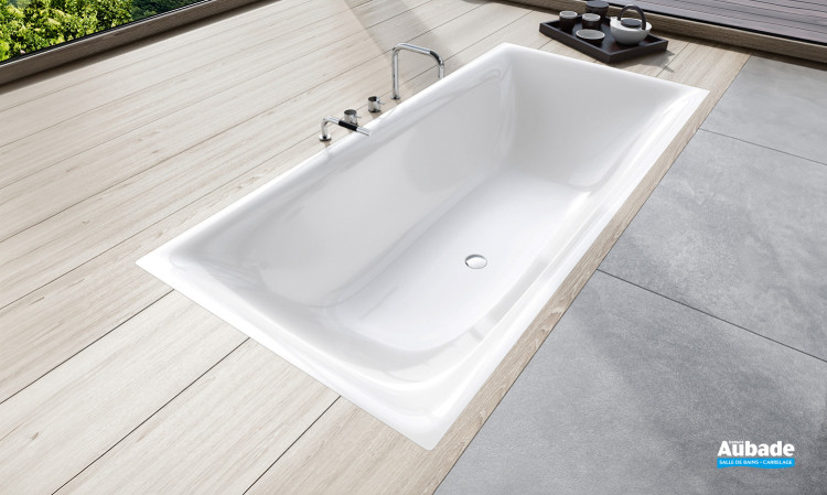 Baignoire rectangulaire en acier émaillé Silenio de la marque Kaldewei