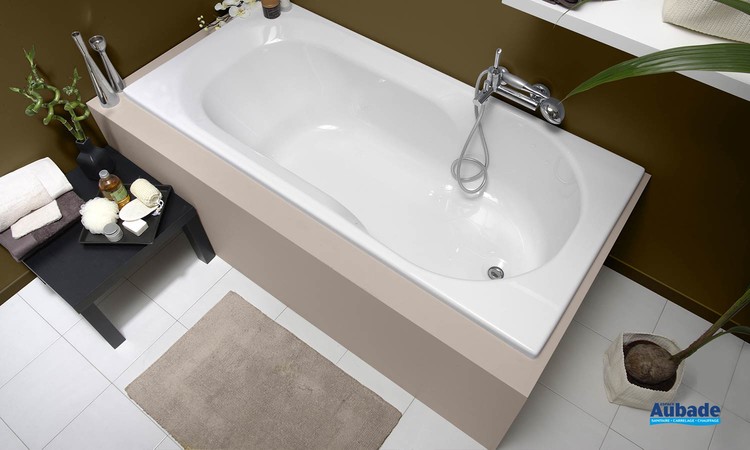 Baignoire bain-douche rectangulaire Twinside