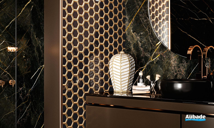 Collection Bel Air par Barwolf en coloris Black Gold Hexagon