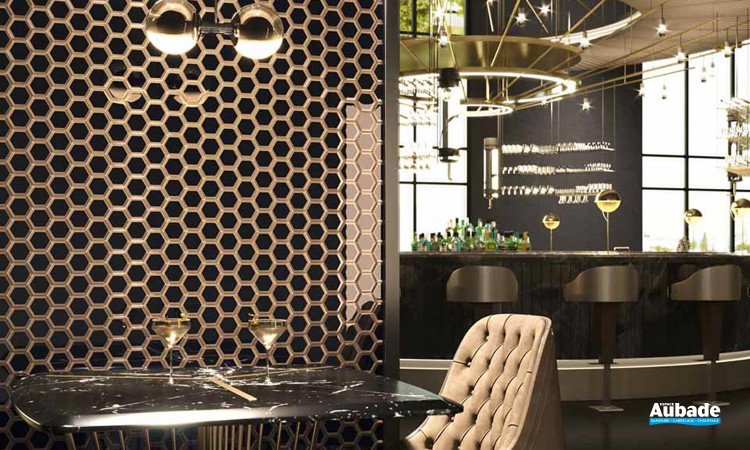 Collection Bel Air par Barwolf en coloris Black Gold Hexagon