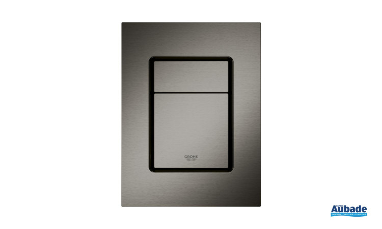 Plaques de commande Skate Cosmopolitan Hard Graphite finition brossée de Grohe