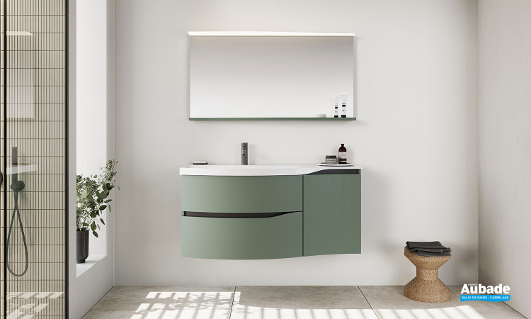 Meuble Siena 3.0 de Burgbad coloris Vert cendre doux mat