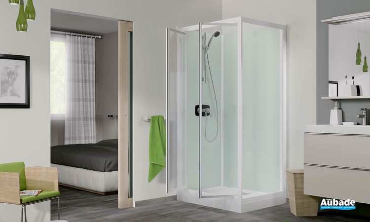 Cabine de douche intégrale Kineprime Glass 100 Angle de Kinedo 3