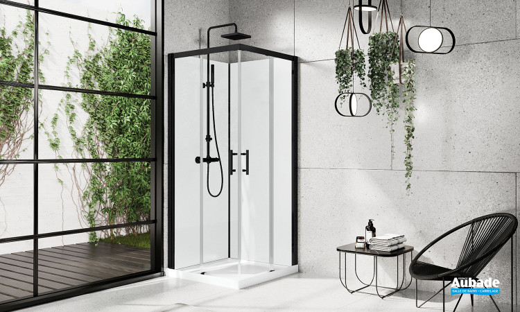 Cabine de douche Verdi A Noir de Novellini