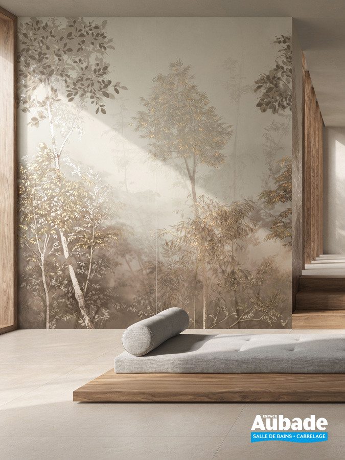 Collection Cement Vibes par Ceramiche Piemme en décor Fairy light et carrelage en coloris Calcin Resin